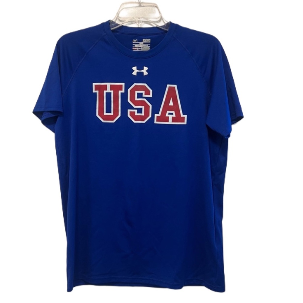 Men’s Team USA Lake Placid Olympics Under Armour shirt Sz S